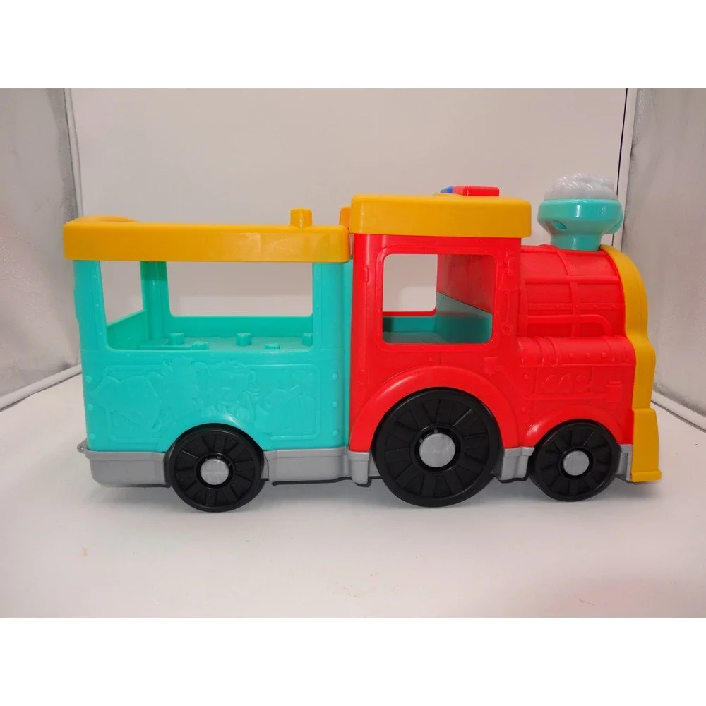 Fisher Price Little People Big ABC Animal Train Red Blue Yellow Toy with Figure